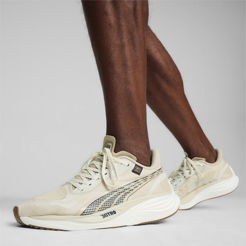 Puma | Men's x First Mile Velocity NITRO 3 Running Shoes - Vapor Gray-Putty-Club Navy