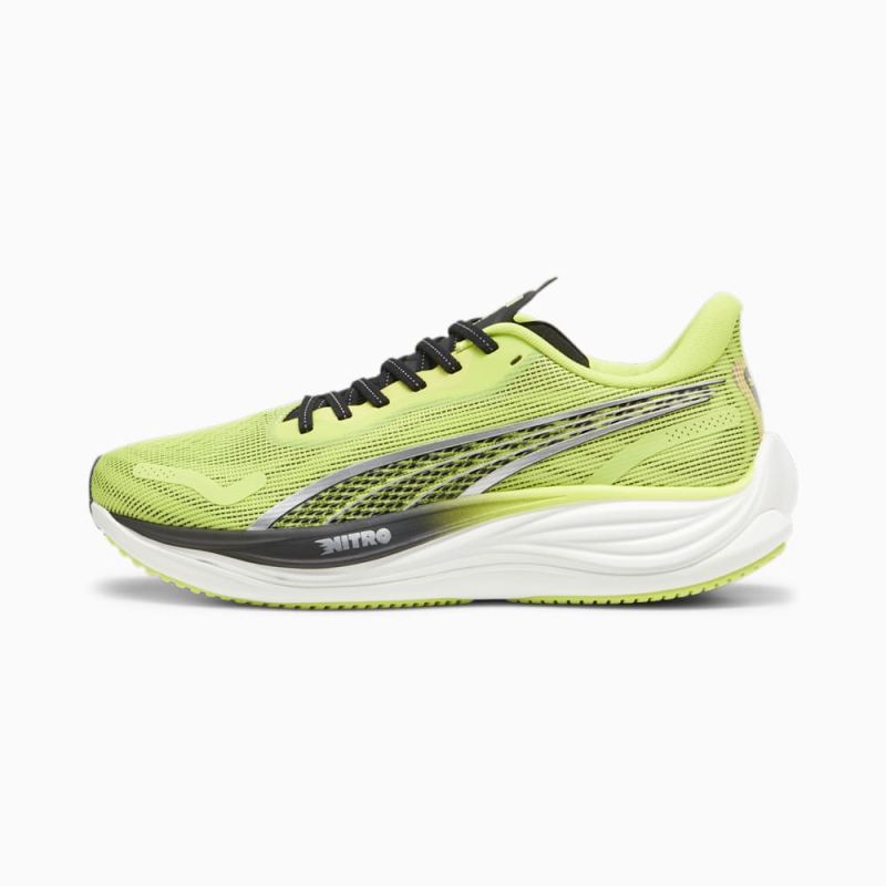 Puma | Men's Velocity NITRO 3 Psychedelic Rush Running Shoes - Lime Pow-Black-Silver Puma | Men's Velocity NITRO 3 Psychedelic Rush Running Shoes - Lime Pow-Black-Silver