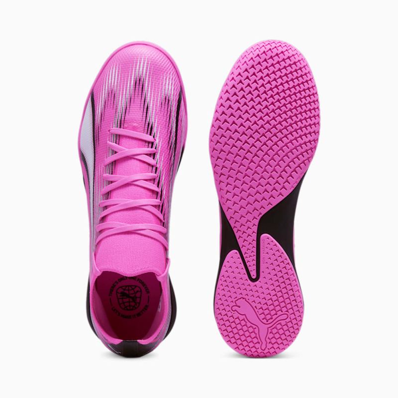 Puma | Men's ULTRA MATCH IT Soccer Cleats - Poison Pink-White-Black