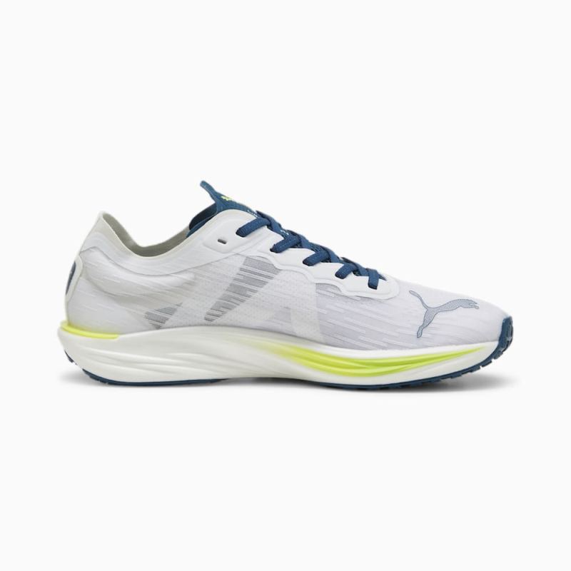 Puma | Men's Liberate NITRO 2 Running Shoes - White-Ocean Tropic-Lime Pow