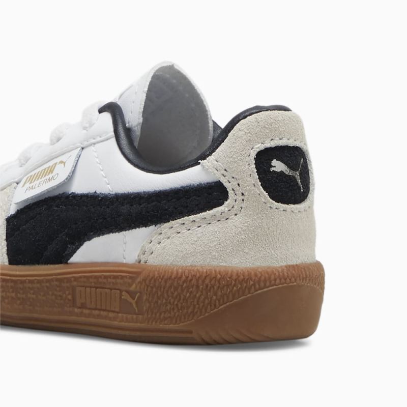 Puma | Girls Palermo Leather Toddlers Sneakers - White-Vapor Gray-Gum