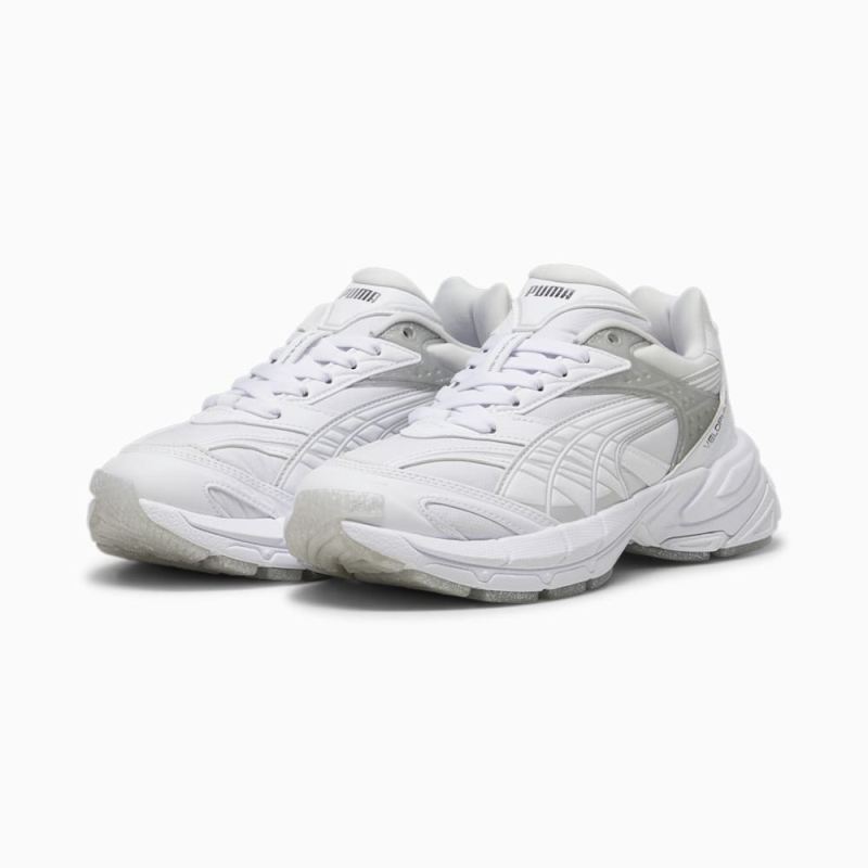 Puma | Women's Velophasis Jelly Glitter Sneakers - White-Silver