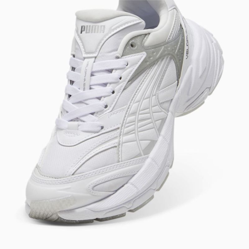 Puma | Women's Velophasis Jelly Glitter Sneakers - White-Silver
