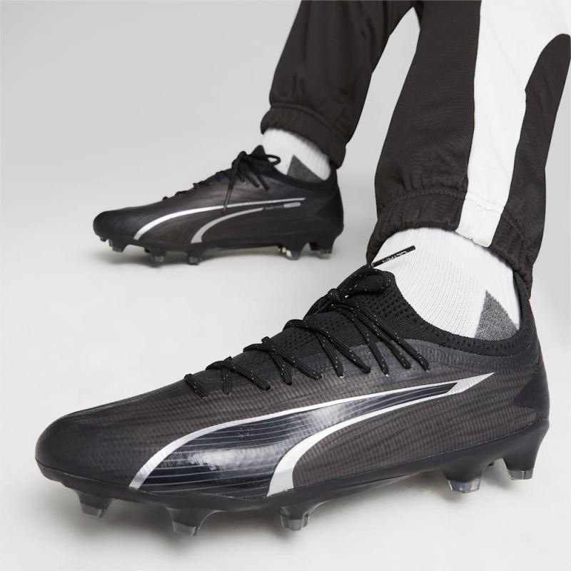 Puma | Men's ULTRA ULTIMATE FG/AG Soccer Cleats - Black-Asphalt