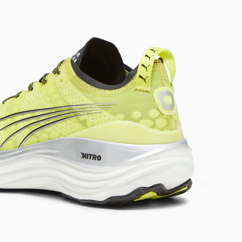 Puma | Men's ForeverRUN NITRO Running Shoes - Yellow Burst-Black-Silver