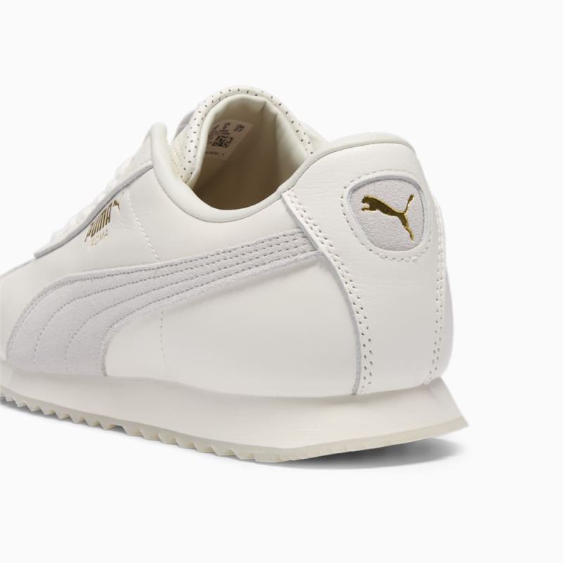 Puma | Women's Roma Classics Sneakers - Warm White-Sedate Gray-Gold