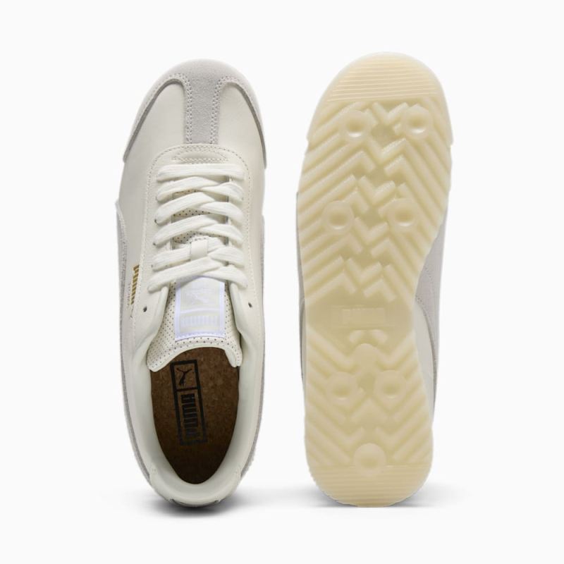 Puma | Women's Roma Classics Sneakers - Warm White-Sedate Gray-Gold