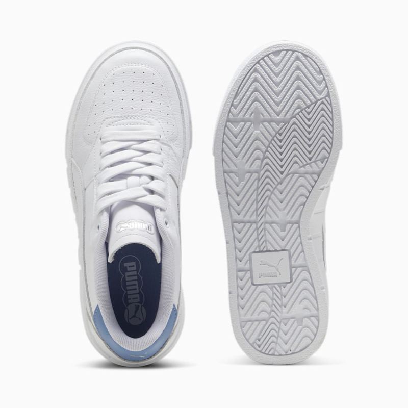 Puma | Women's Cali Court Leather Sneakers - White-Zen Blue