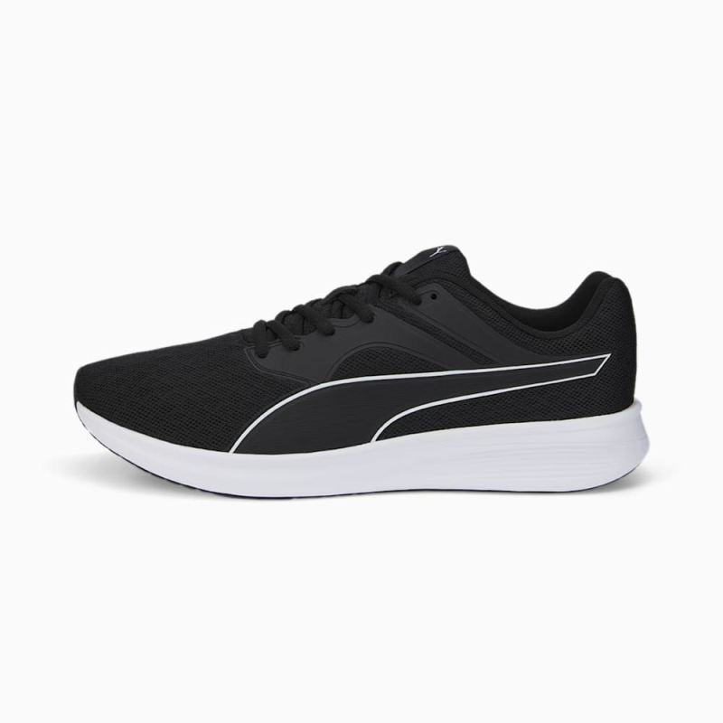 Puma | Men's Transport Running Shoes - Black-White Puma | Men's Transport Running Shoes - Black-White
