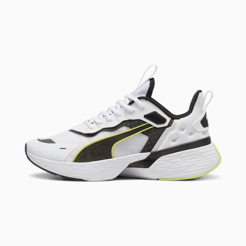 Puma | Men's Softride Sway Running Shoe - White-Black-Lime Pow Puma | Men's Softride Sway Running Shoe - White-Black-Lime Pow