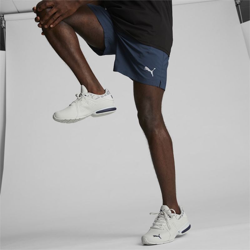 Puma | Men's Viz Runner Repeat Running Sneakers - Glacial Gray-Navy