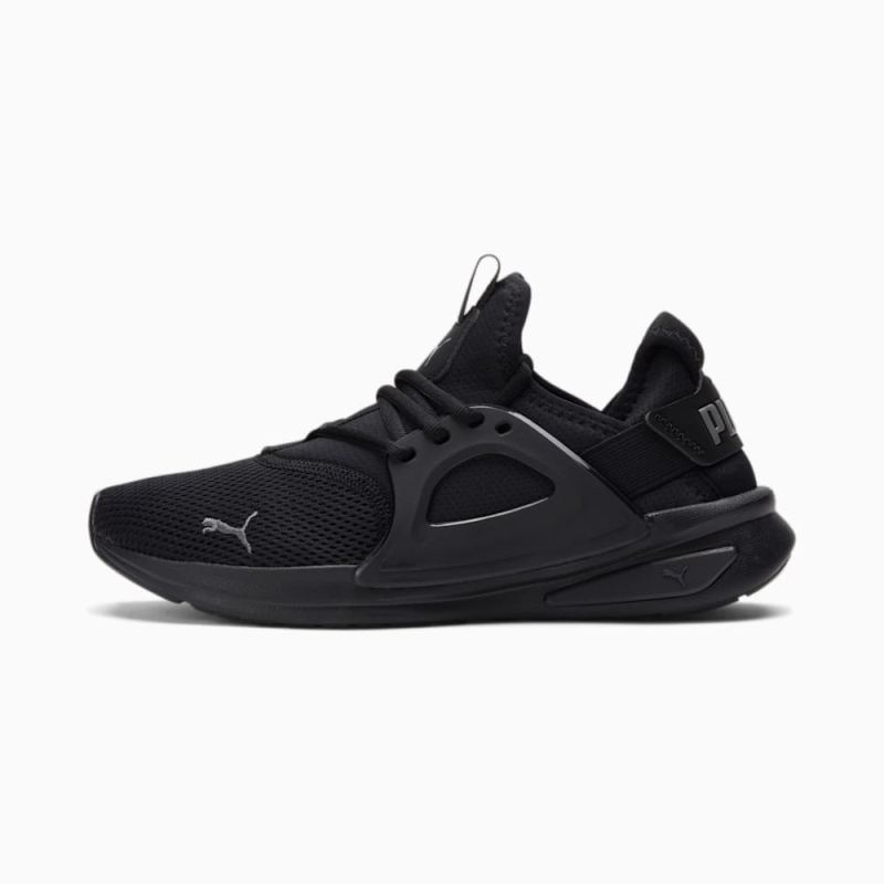 Puma | Men's Softride Enzo Evo Wide Sneakers - Black-CASTLEROCK Puma | Men's Softride Enzo Evo Wide Sneakers - Black-CASTLEROCK