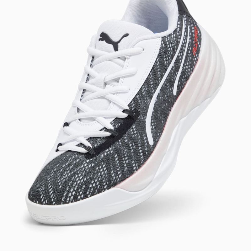 Puma | Men's All-Pro NITRO Basketball Shoes - Black-White-Lime Squeeze