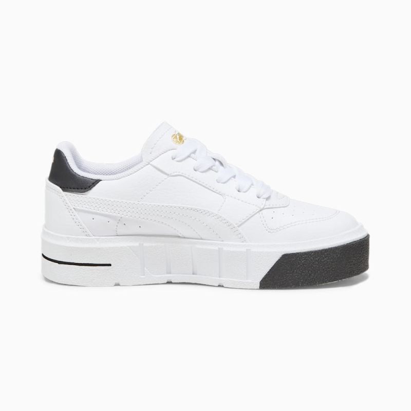 Puma | Girls Puma | Girls Cali Court Little Kids Leather Sneakers - White-Black