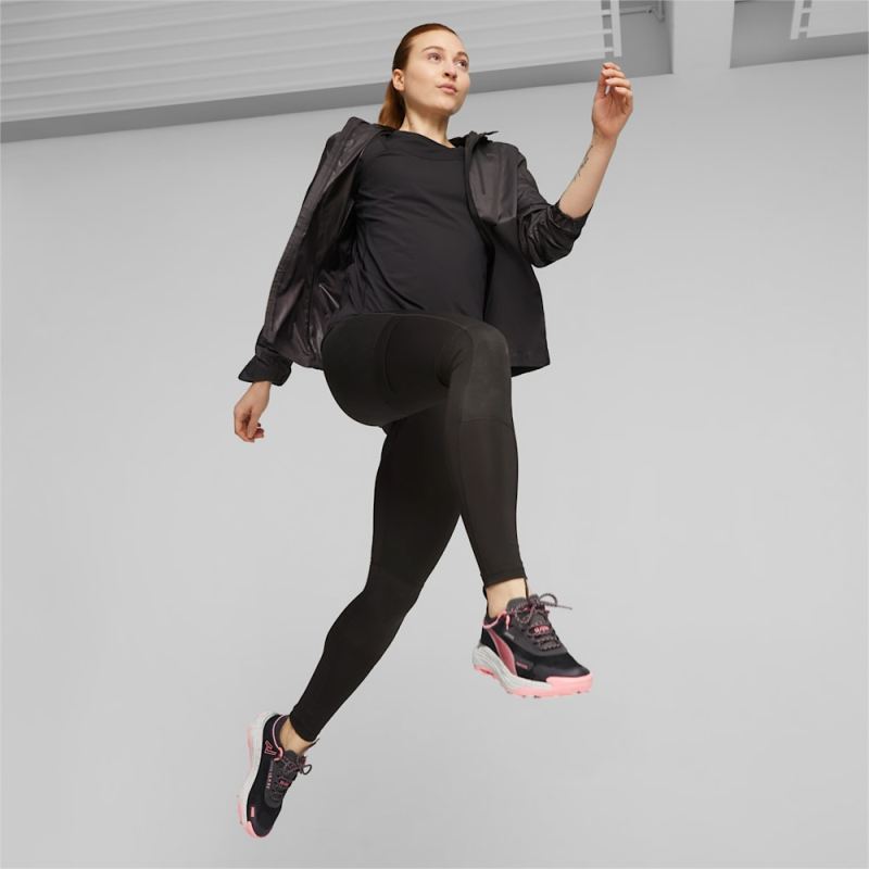 Puma | Women's SEASONS Voyage NITRO 3 Running Shoes - Cool Dark Gray-Koral Ice