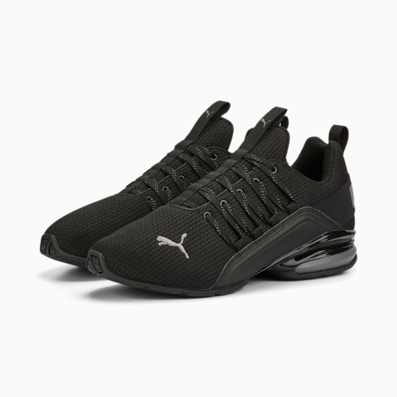 Puma | Men's Axelion Refresh Running Shoes - Black-Cool Dark Gray