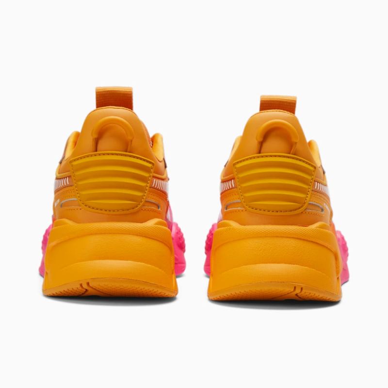 Puma | Women's RS-X Faded Sneakers - Glowing Pink-Desert Clay-White