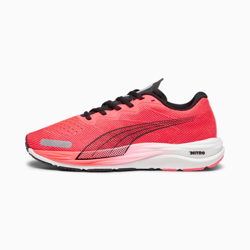 Puma | Men's Velocity NITRO 2 Running Shoes - Fire Orchid-Black Puma | Men's Velocity NITRO 2 Running Shoes - Fire Orchid-Black