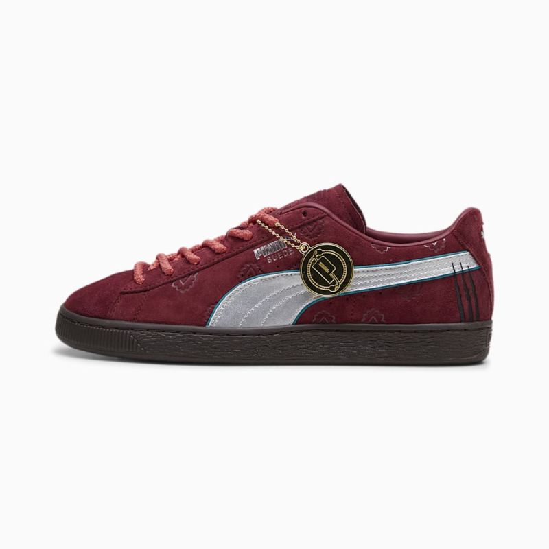 Puma | Men's x ONE PIECE Suede Sneakers II - Team Regal Red-Silver